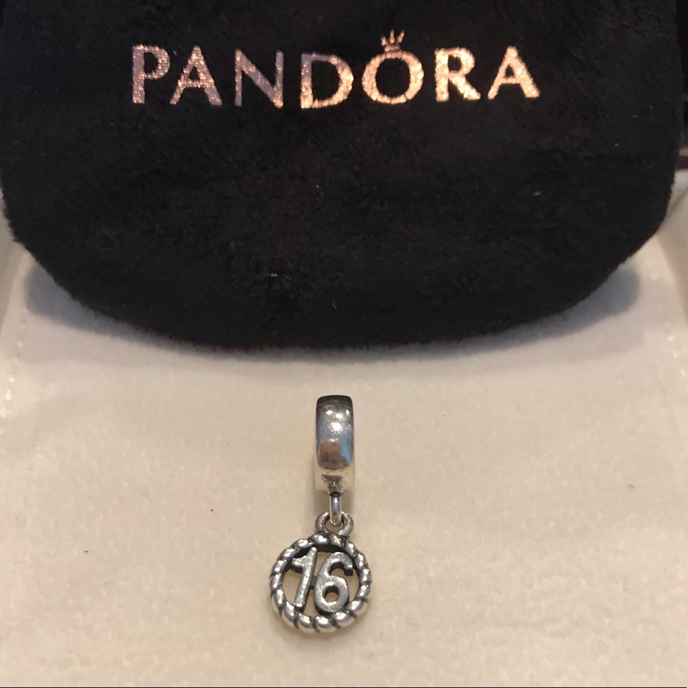 Authentic Sweet 16 Pandora Charm.